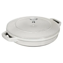 Kochtopfset Stackable 3-tlg, rund, Weisser Trüffel, Gusseisen