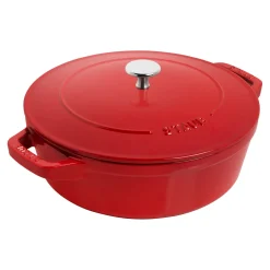 Kochtopfset Stackable 3-tlg, rund, Kirsch-Rot, Gusseisen