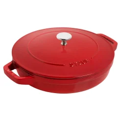 Kochtopfset Stackable 3-tlg, rund, Kirsch-Rot, Gusseisen