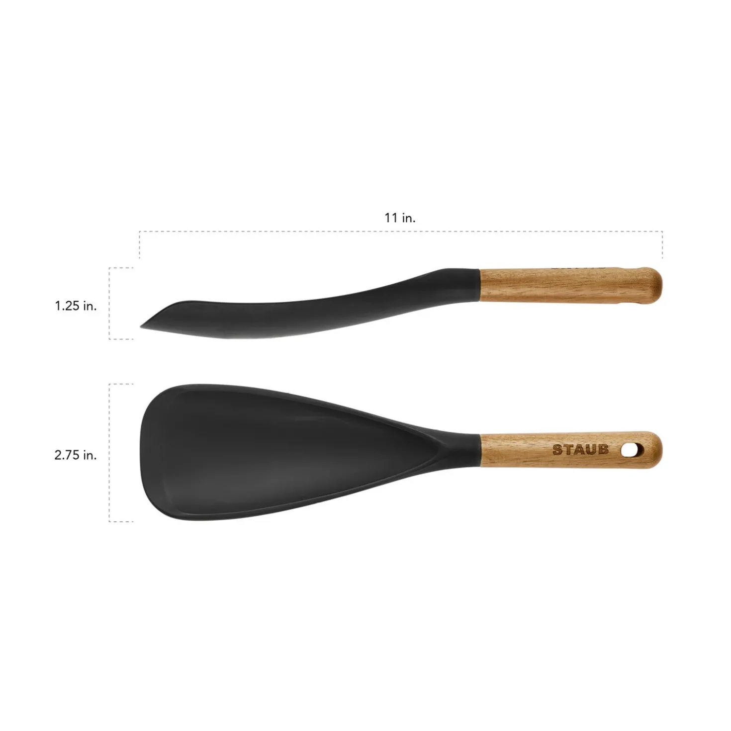 Kochzubehör-Set mit Zange, Mehrzwecklöffel und Servierlöffel, 3-tlg.