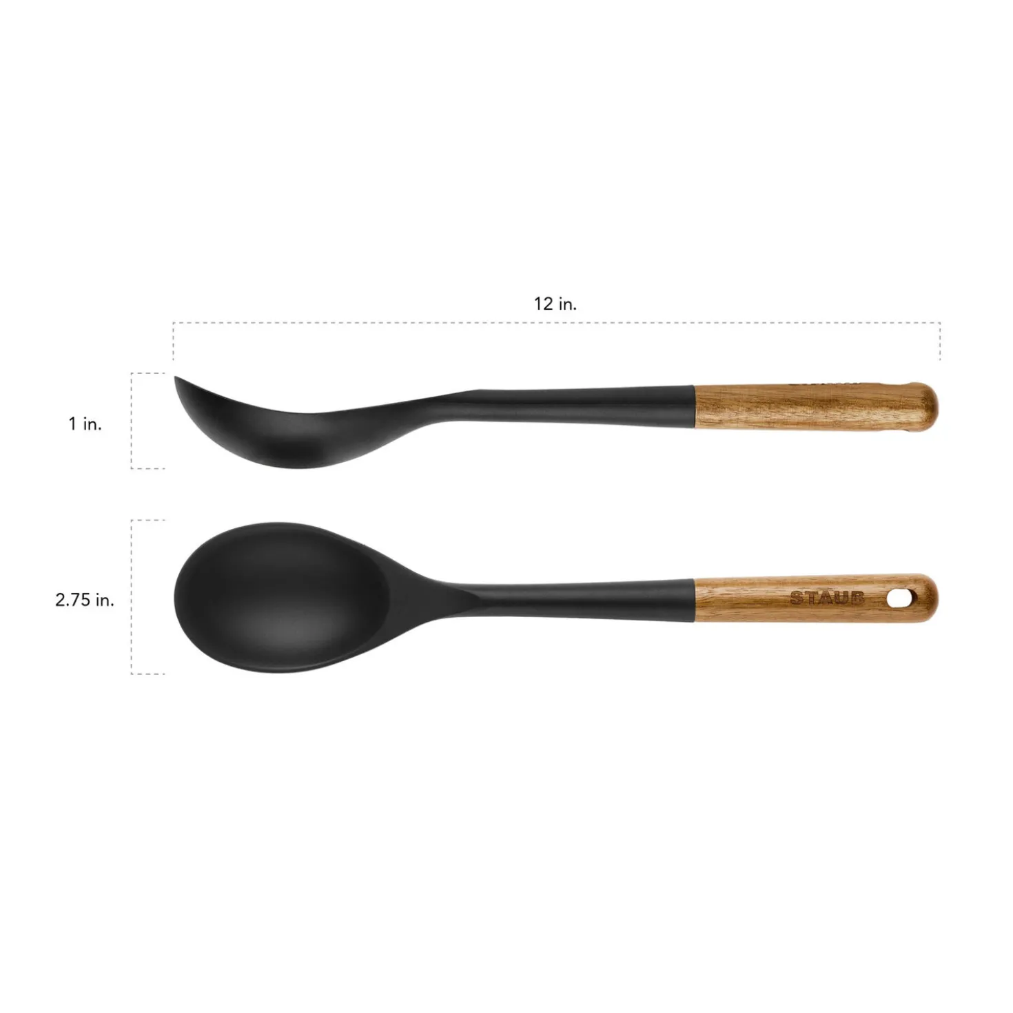 Kochzubehör-Set mit Zange, Mehrzwecklöffel und Servierlöffel, 3-tlg.