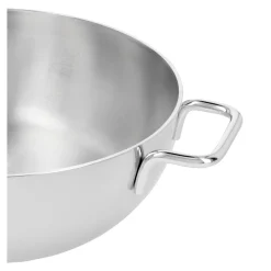Konische Schmorpfanne mit Glasdeckel 28 cm, 18/10 Edelstahl