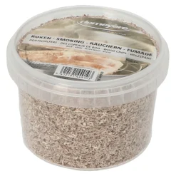 Kunststoffdose mit Holzspänen