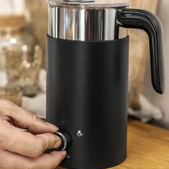 Milchaufschäumer, 400 ml, Schwarz