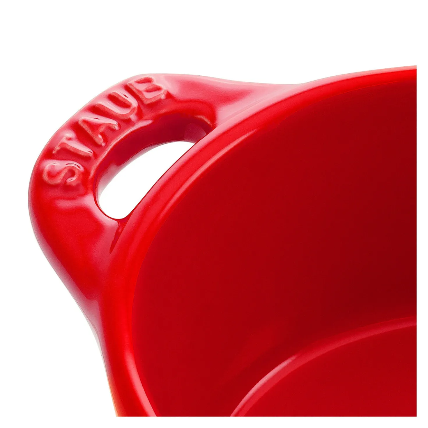 Mini Cocotte 10 cm, rund, Kirsch-Rot, Keramik