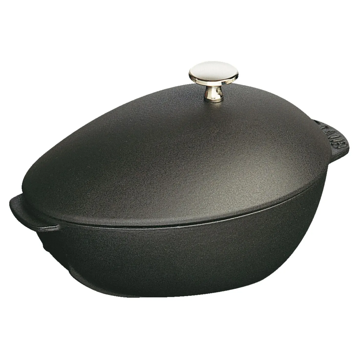Muscheltopf 25 cm, Gusseisen, Schwarz