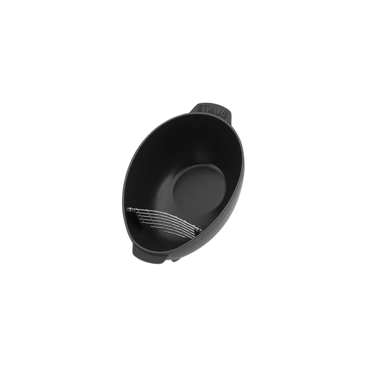 Muscheltopf 25 cm, Gusseisen, Schwarz