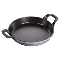 Ofenform 20 cm, rund, Graphit-Grau, Gusseisen