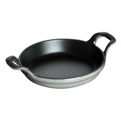 Ofenform 20 cm, rund, Graphit-Grau, Gusseisen