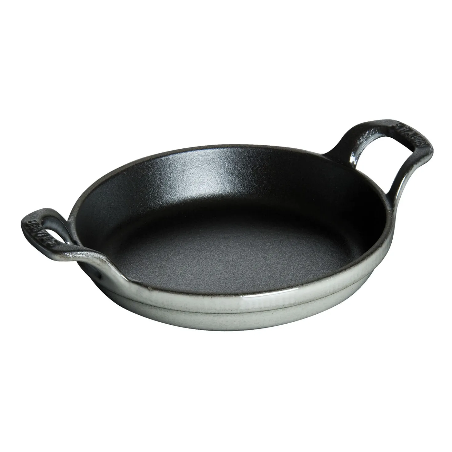 Ofenform 20 cm, rund, Graphit-Grau, Gusseisen