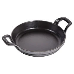 Ofenform 16 cm, rund, Graphit-Grau, Gusseisen