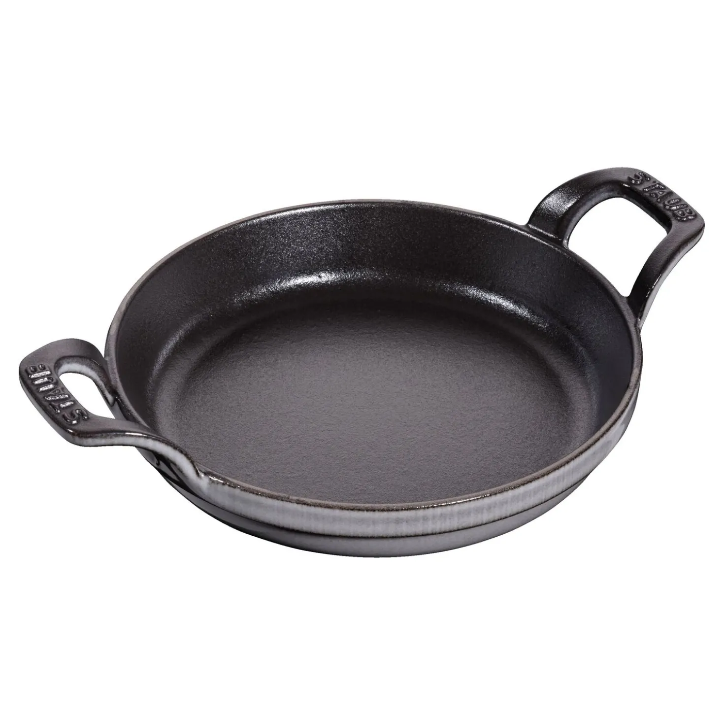 Ofenform 16 cm, rund, Graphit-Grau, Gusseisen