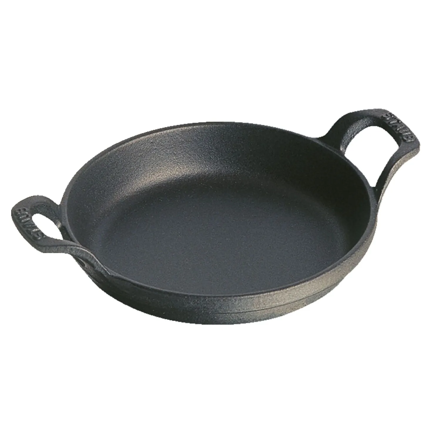 Ofenform 12 cm, rund, Schwarz, Gusseisen
