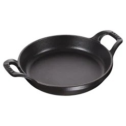 Ofenform 16 cm, rund, Schwarz, Gusseisen