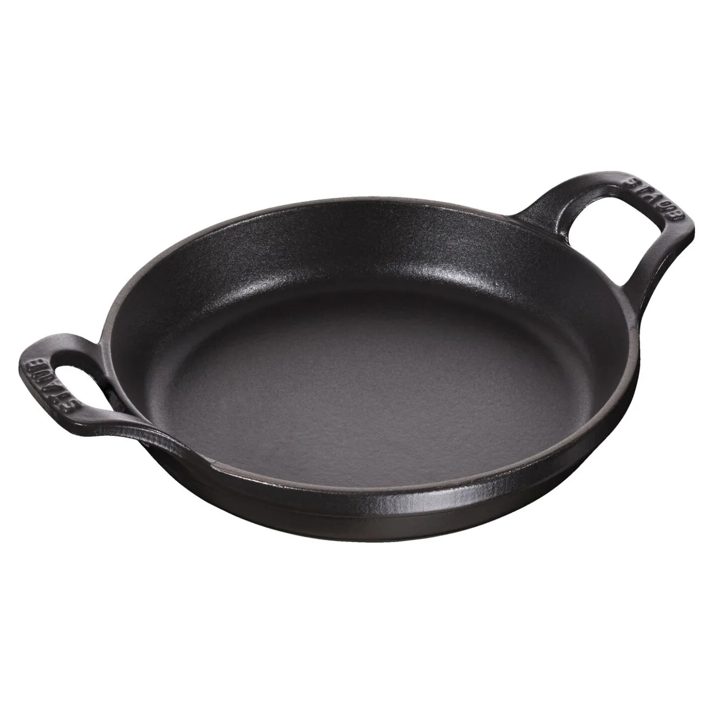 Ofenform 16 cm, rund, Schwarz, Gusseisen