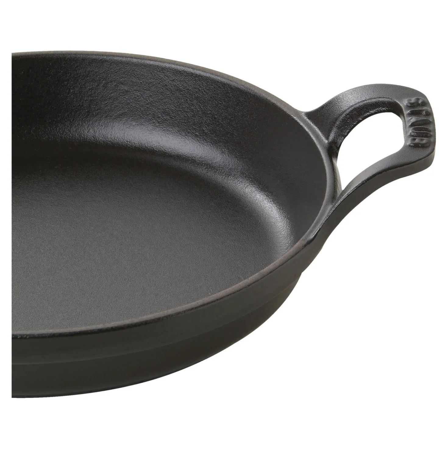Ofenform 16 cm, rund, Schwarz, Gusseisen