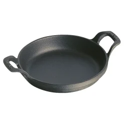 Ofenform 20 cm, rund, Schwarz, Gusseisen
