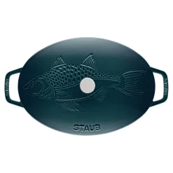 Ofenform Fisch 33 cm, oval, La-Mer, Gusseisen