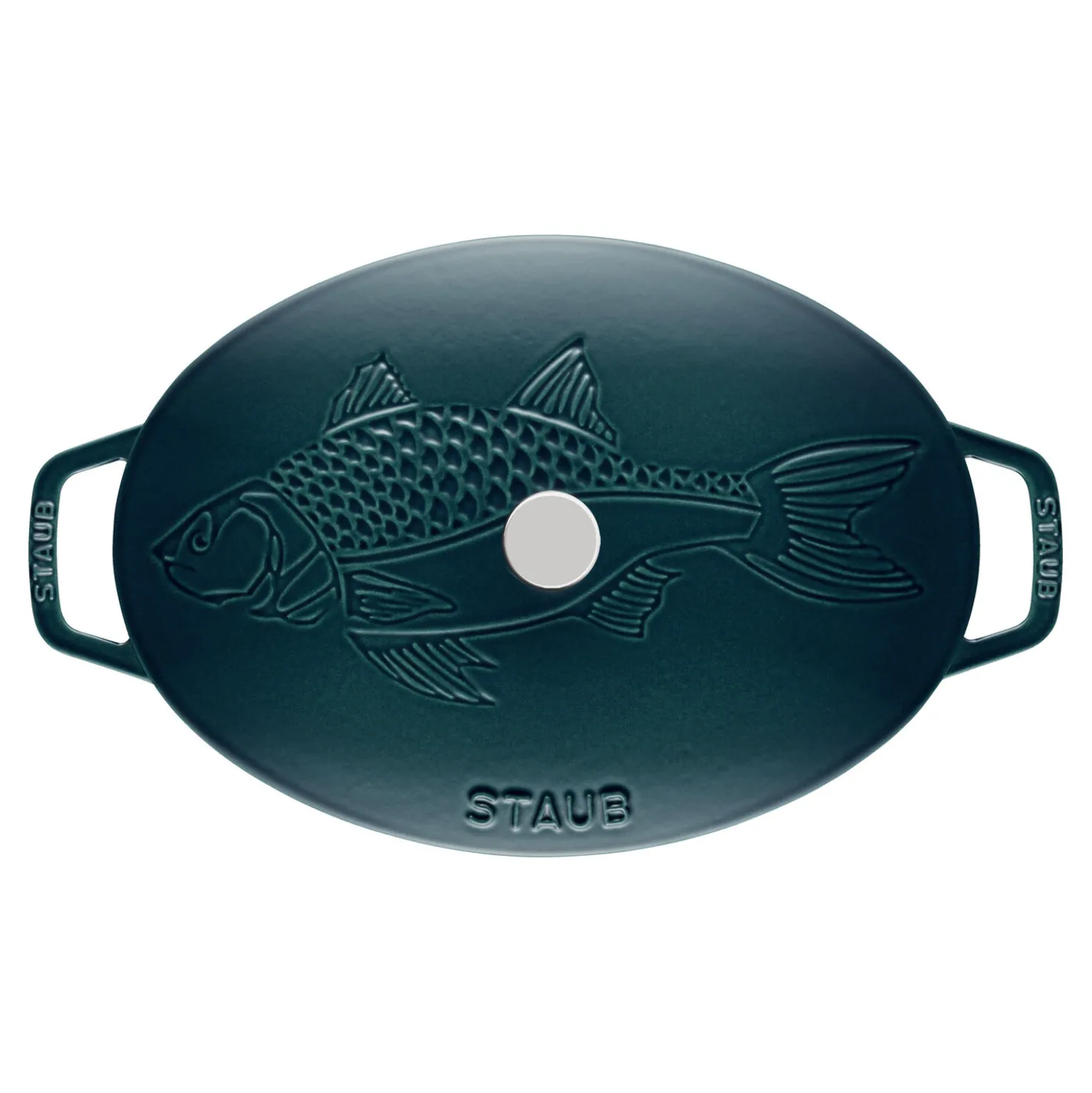 Ofenform Fisch 33 cm, oval, La-Mer, Gusseisen