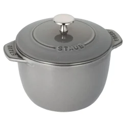 Reis-Cocotte 16 cm, rund, Graphit-Grau, Gusseisen