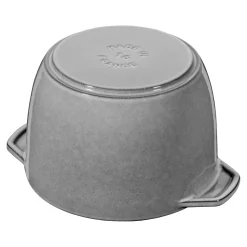 Reis-Cocotte 16 cm, rund, Graphit-Grau, Gusseisen