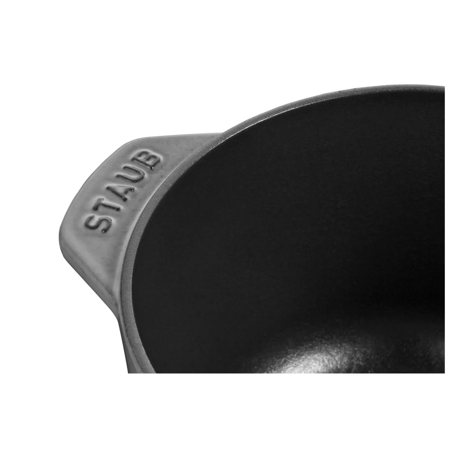 Reis-Cocotte 16 cm, rund, Graphit-Grau, Gusseisen