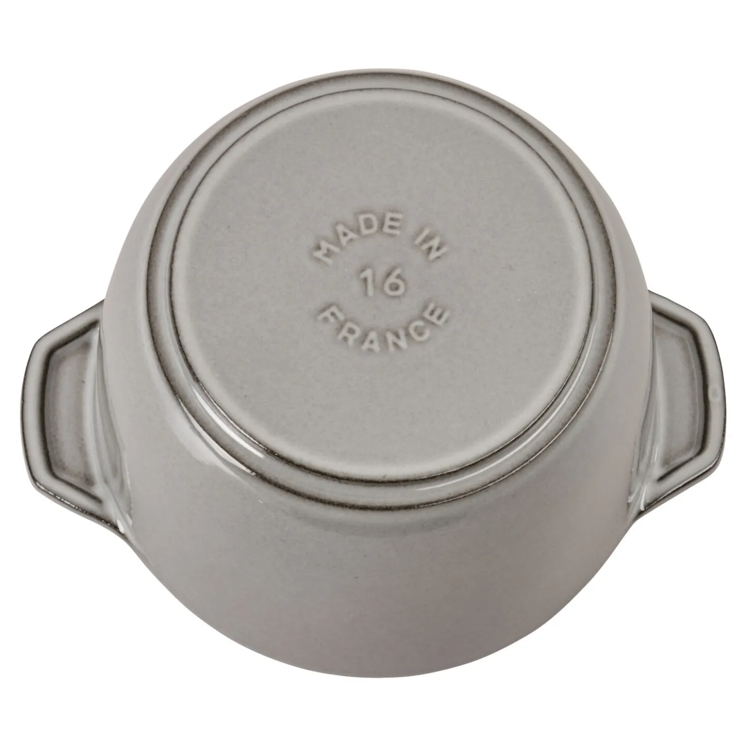 Reis-Cocotte 16 cm, rund, Graphit-Grau, Gusseisen