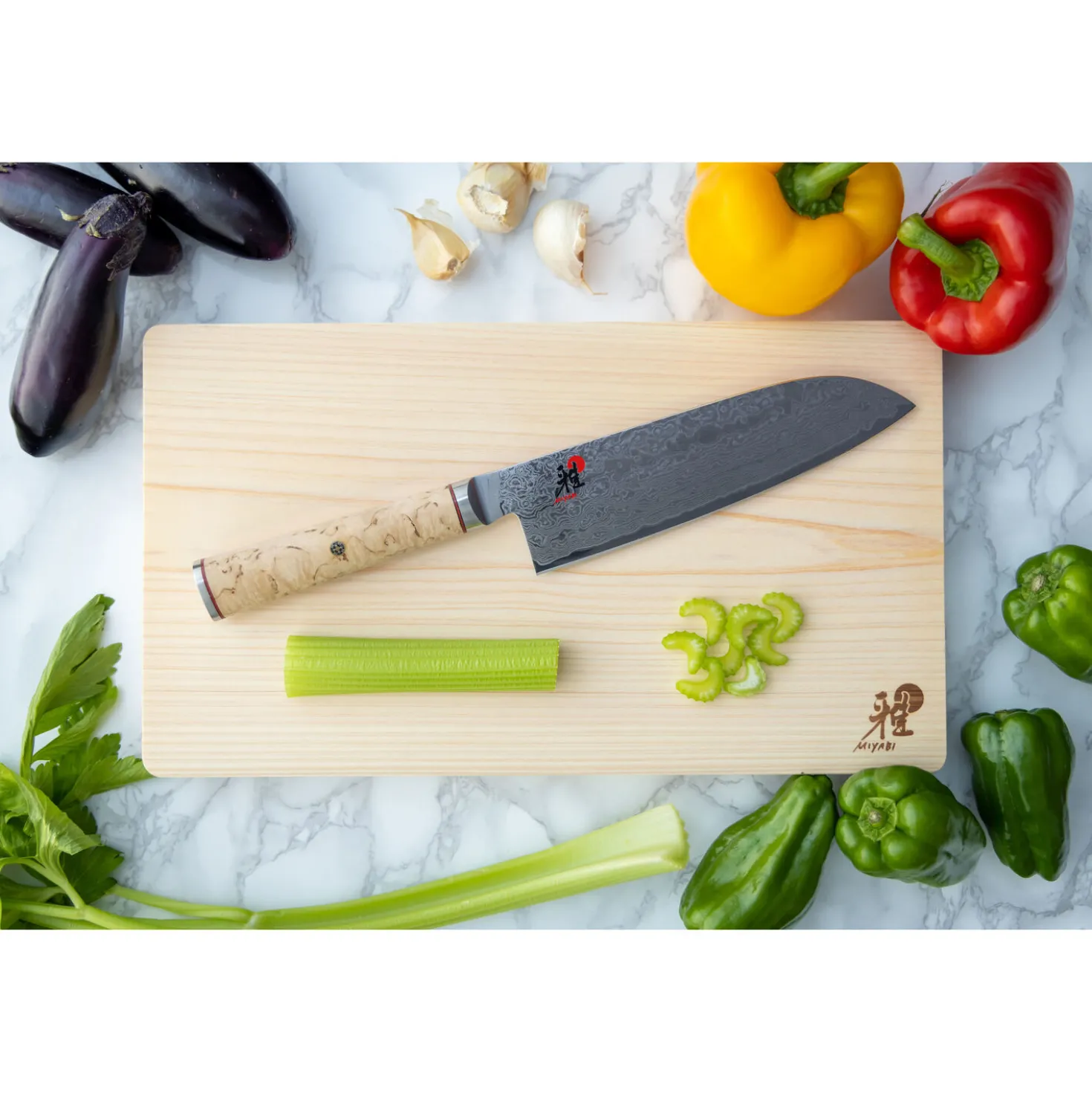 Santokumesser 18 cm, Glattschliff