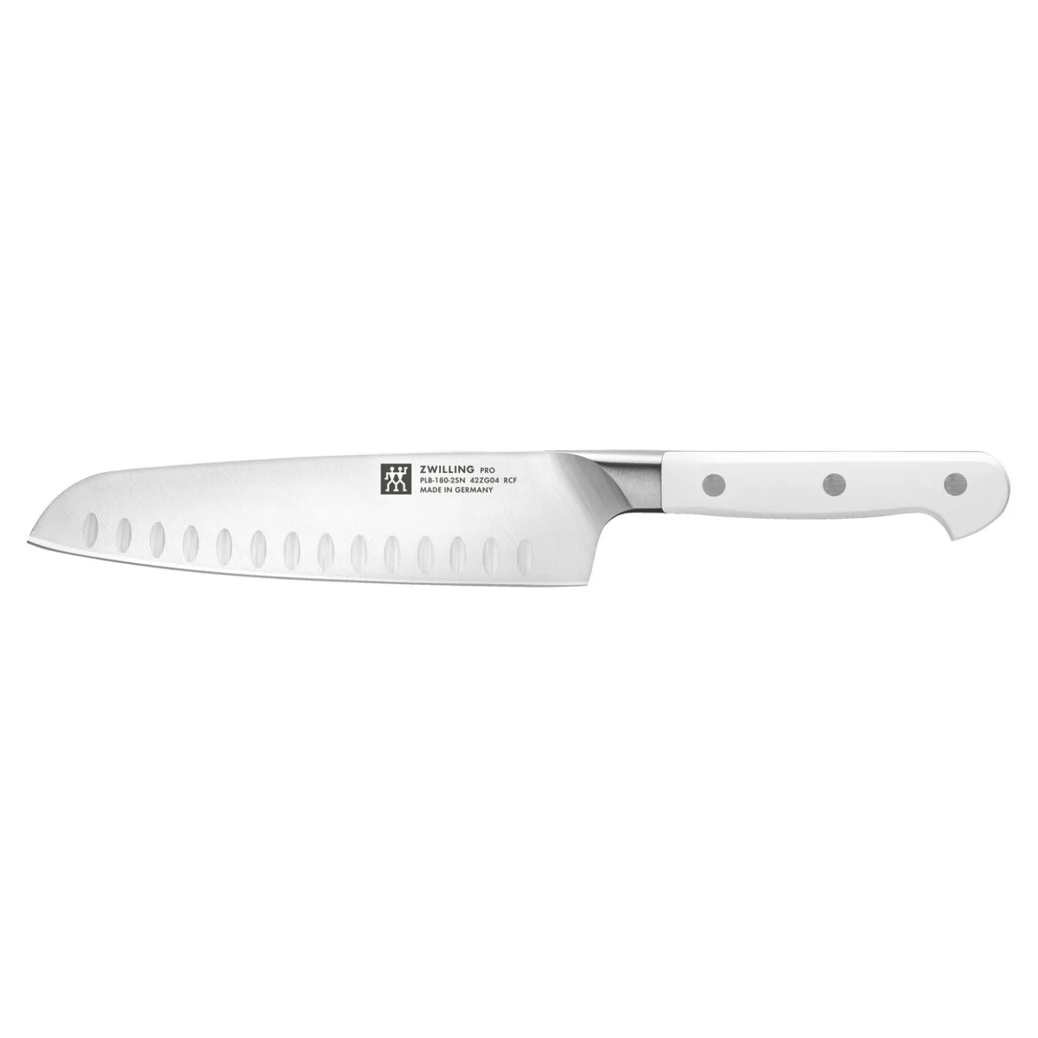 Santokumesser 18 cm, Kullenschliff