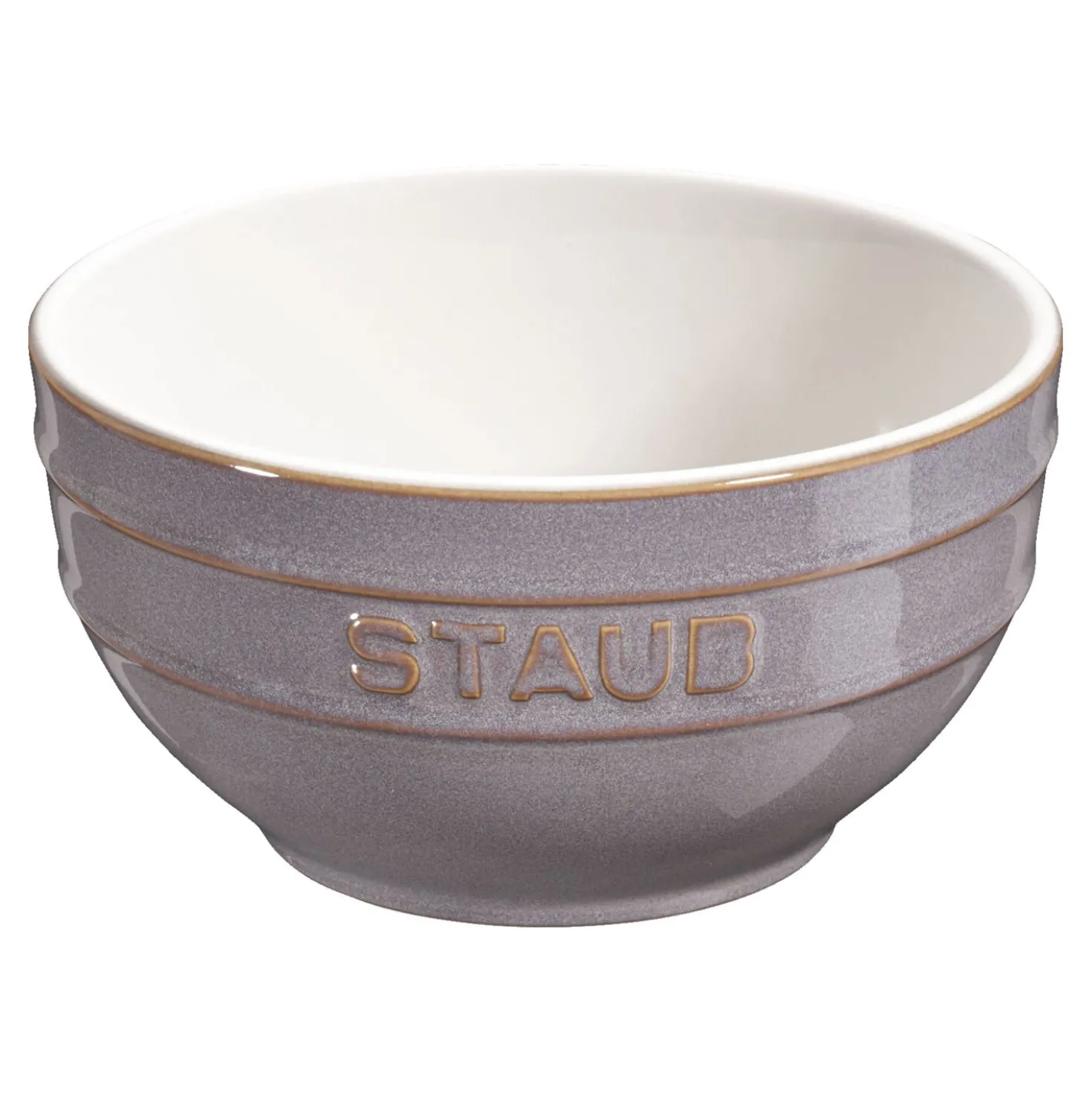 Schüssel 12 cm, rund, Antik-Grau, Keramik