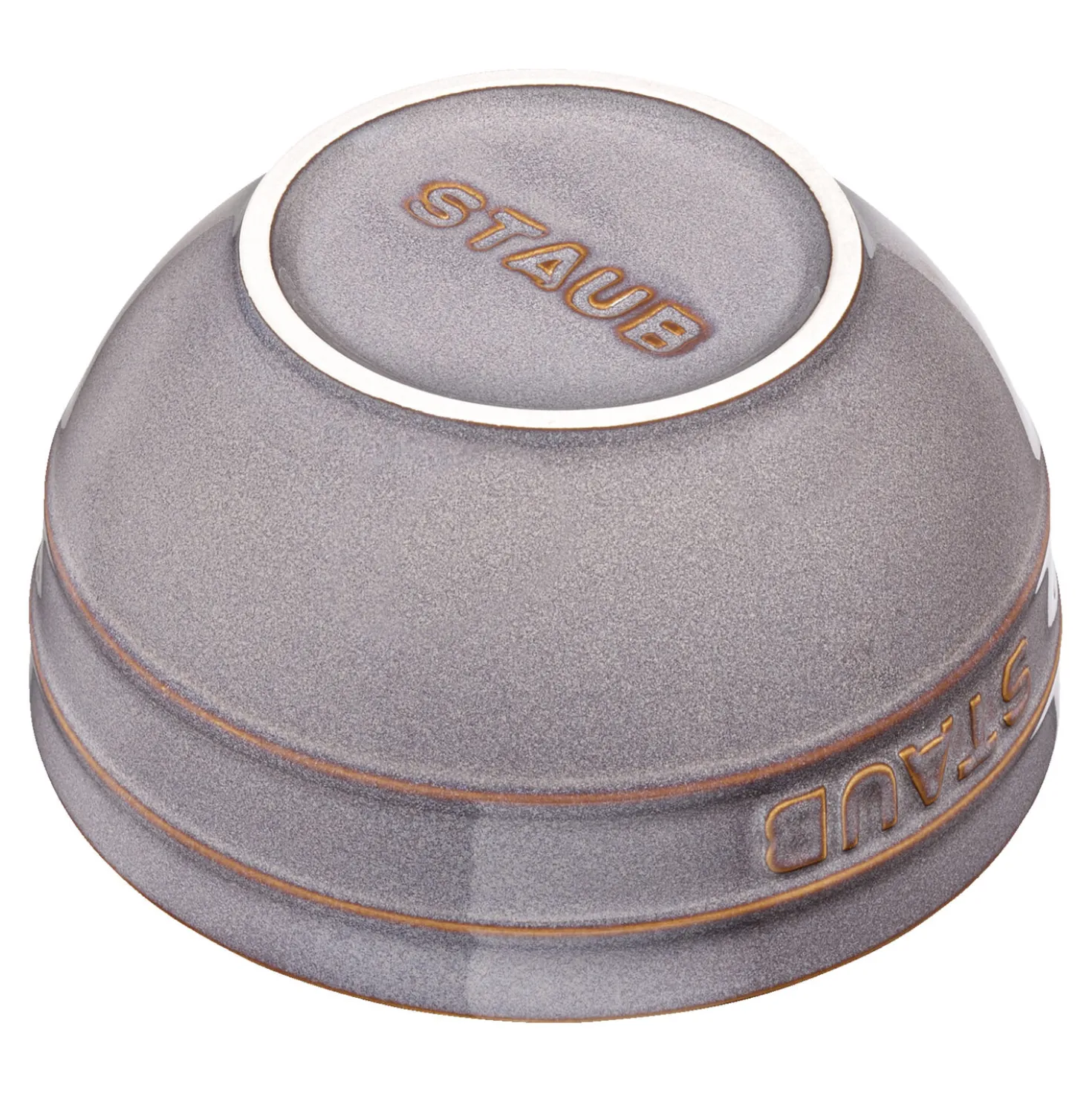 Schüssel 12 cm, rund, Antik-Grau, Keramik