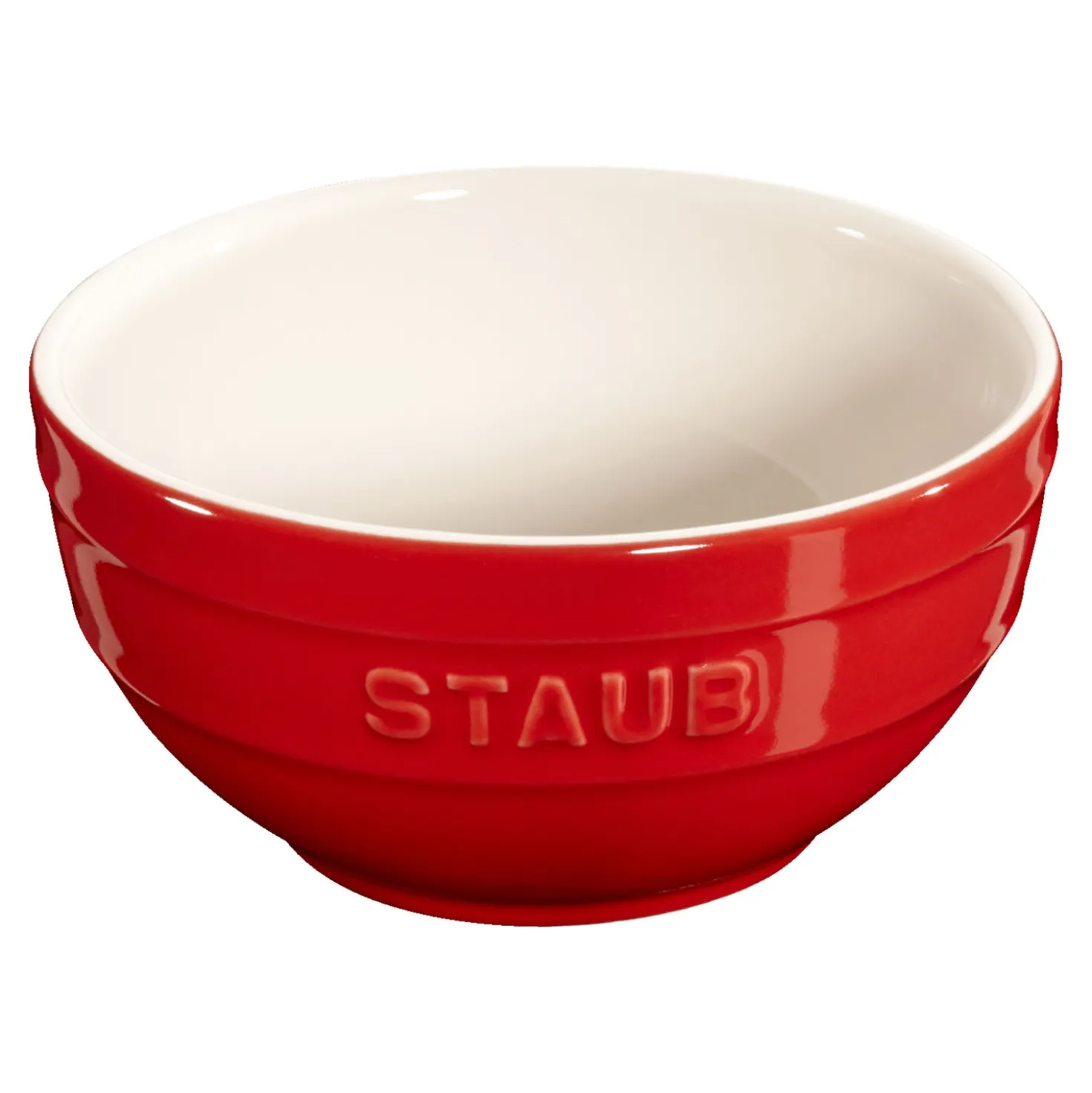 Schüssel 17 cm, rund, Kirsch-Rot, Keramik