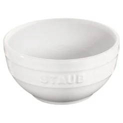 Schüssel 12 cm, rund, Weiß, Keramik