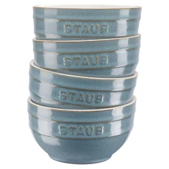Schüssel Set 12 cm / 4-tlg, Antik-Türkis, Keramik