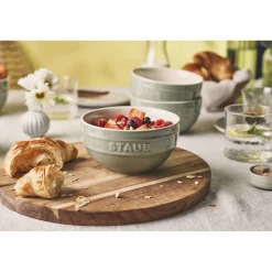 Schüssel Set 12 cm / 4-tlg, Eukalyptus, Keramik
