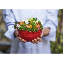Schüssel Set 14 cm / 4-tlg, Kirsch-Rot, Keramik