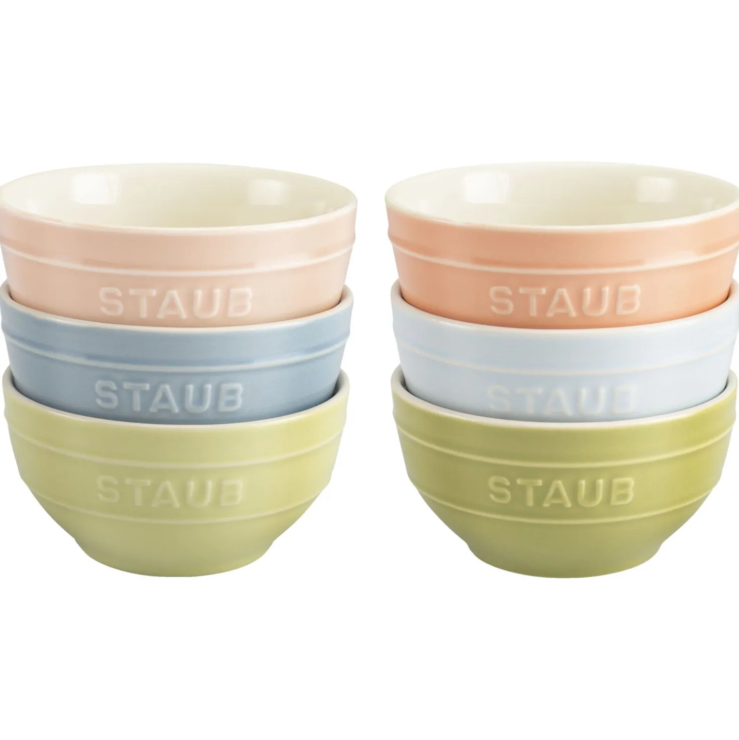 Schüssel Set Macaron 12 cm / 6-tlg, Keramik