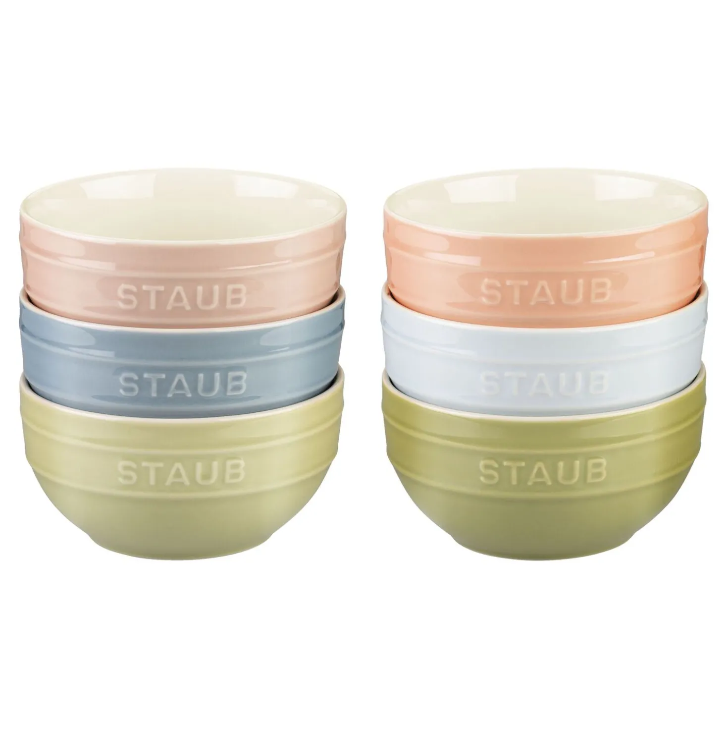 Schüssel Set Macaron 14 cm / 6-tlg, Keramik