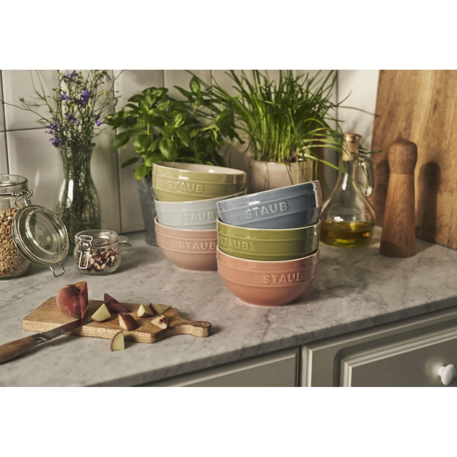 Schüssel Set Macaron 14 cm / 6-tlg, Keramik