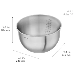 Schüssel Set S/M/L / 3-tlg, Edelstahl, Silber