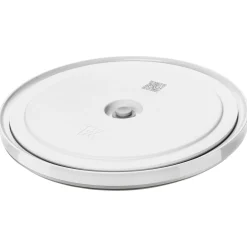Schüssel-Set mit Vakuumpumpe und -deckeln, 18 cm/ 24 cm/ 5-tlg., Kirschrot/ Weiß, Keramik