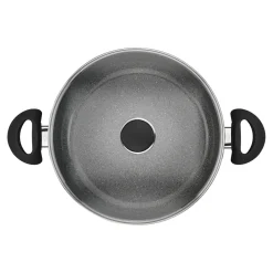 Servierpfanne mit Deckel, 28 cm, Aluminium, Keramische Antihaftbeschichtung