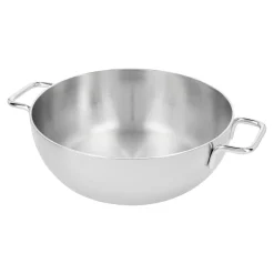 Servierpfanne mit Glasdeckel 24 cm, 18/10 Edelstahl