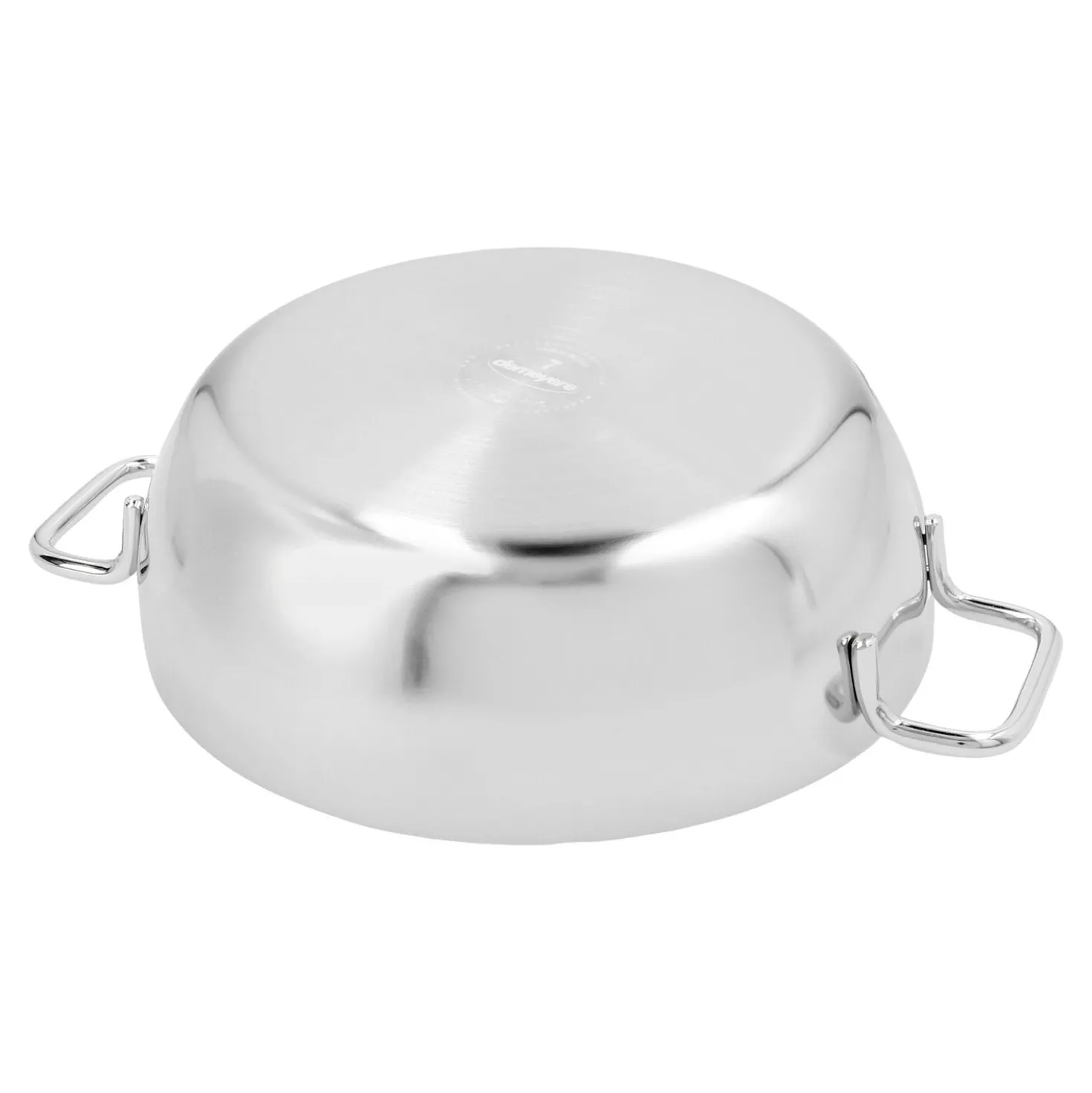 Servierpfanne mit Glasdeckel 24 cm, 18/10 Edelstahl
