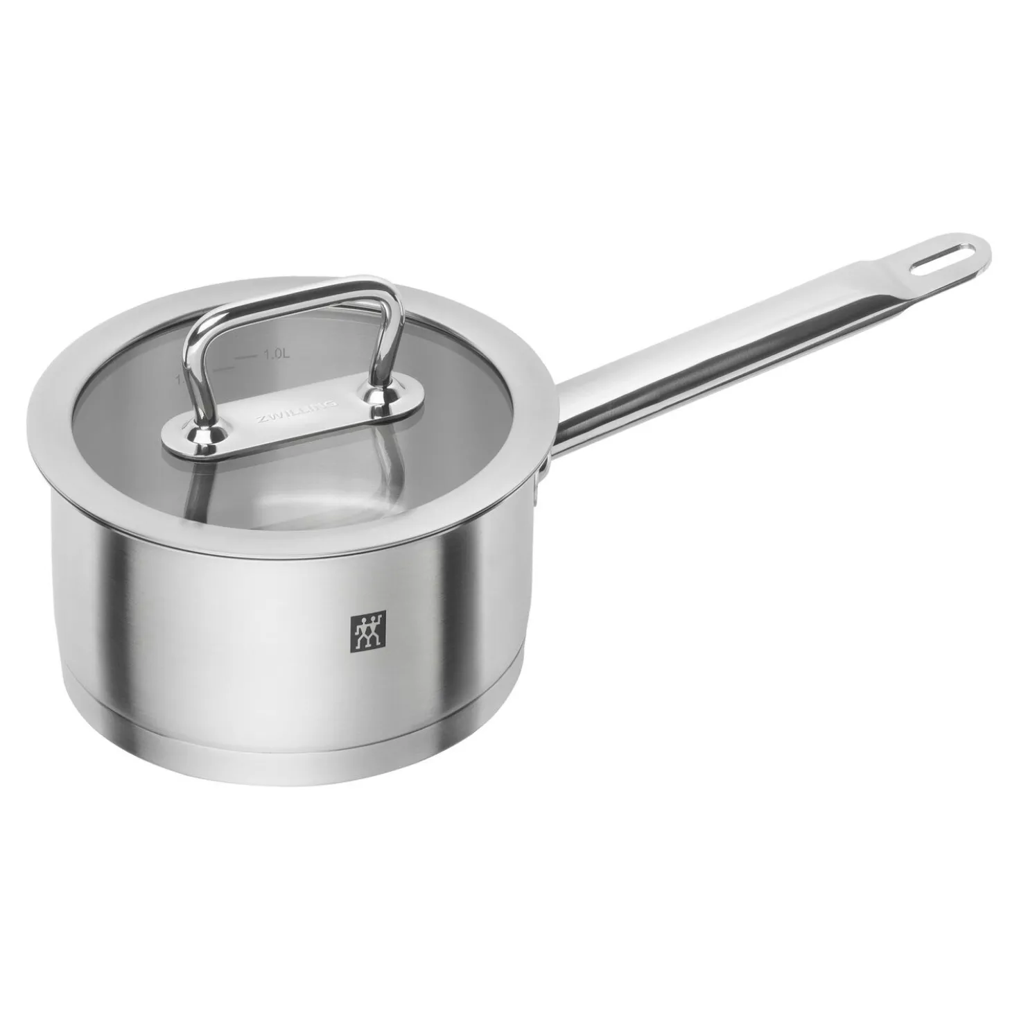Stieltopf 16 cm, 18/10 Edelstahl, Silber