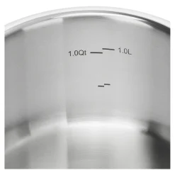 Stieltopf 16 cm, 18/10 Edelstahl, Silber