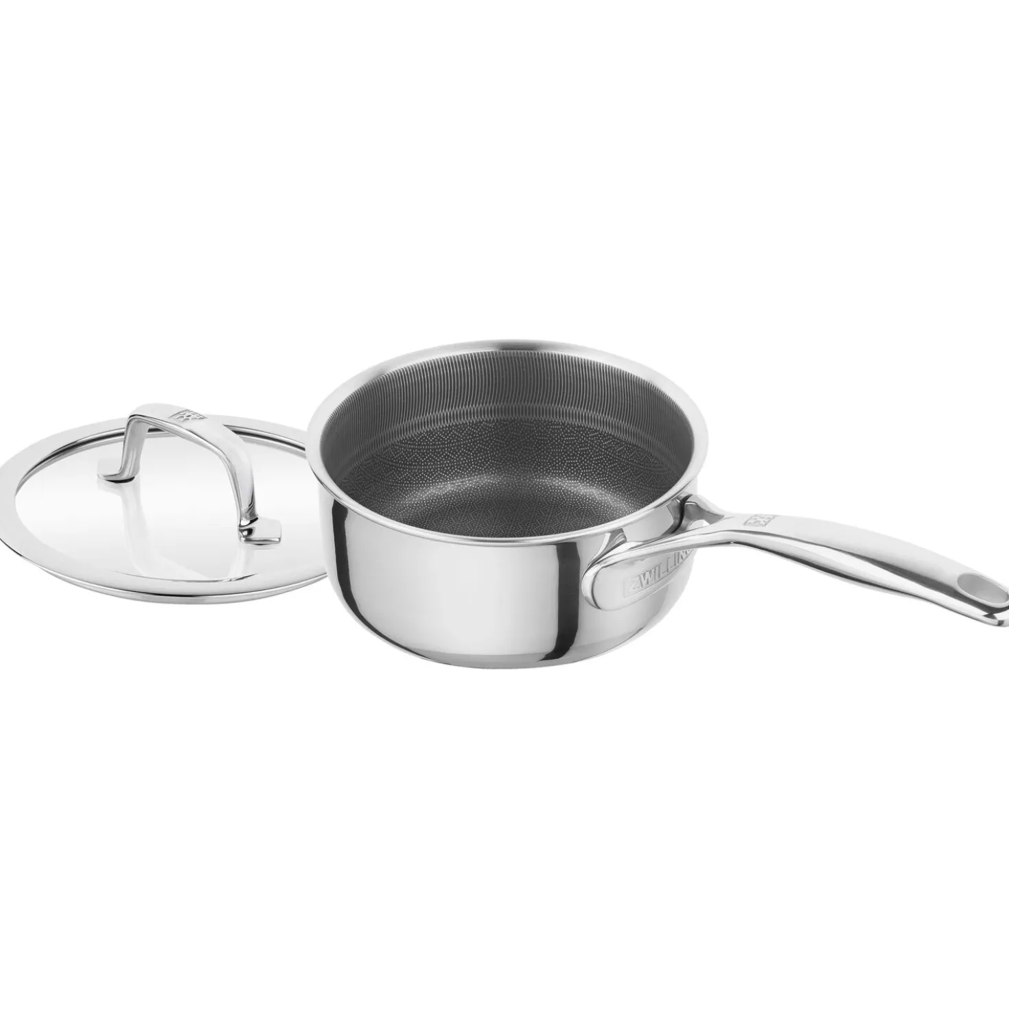 Stieltopf 16 cm, 18/10 Edelstahl, Silber