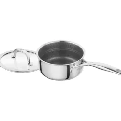 Stieltopf 16 cm, 18/10 Edelstahl, Silber