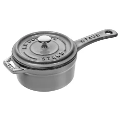Stieltopf 10 cm, Gusseisen, Graphit-Grau