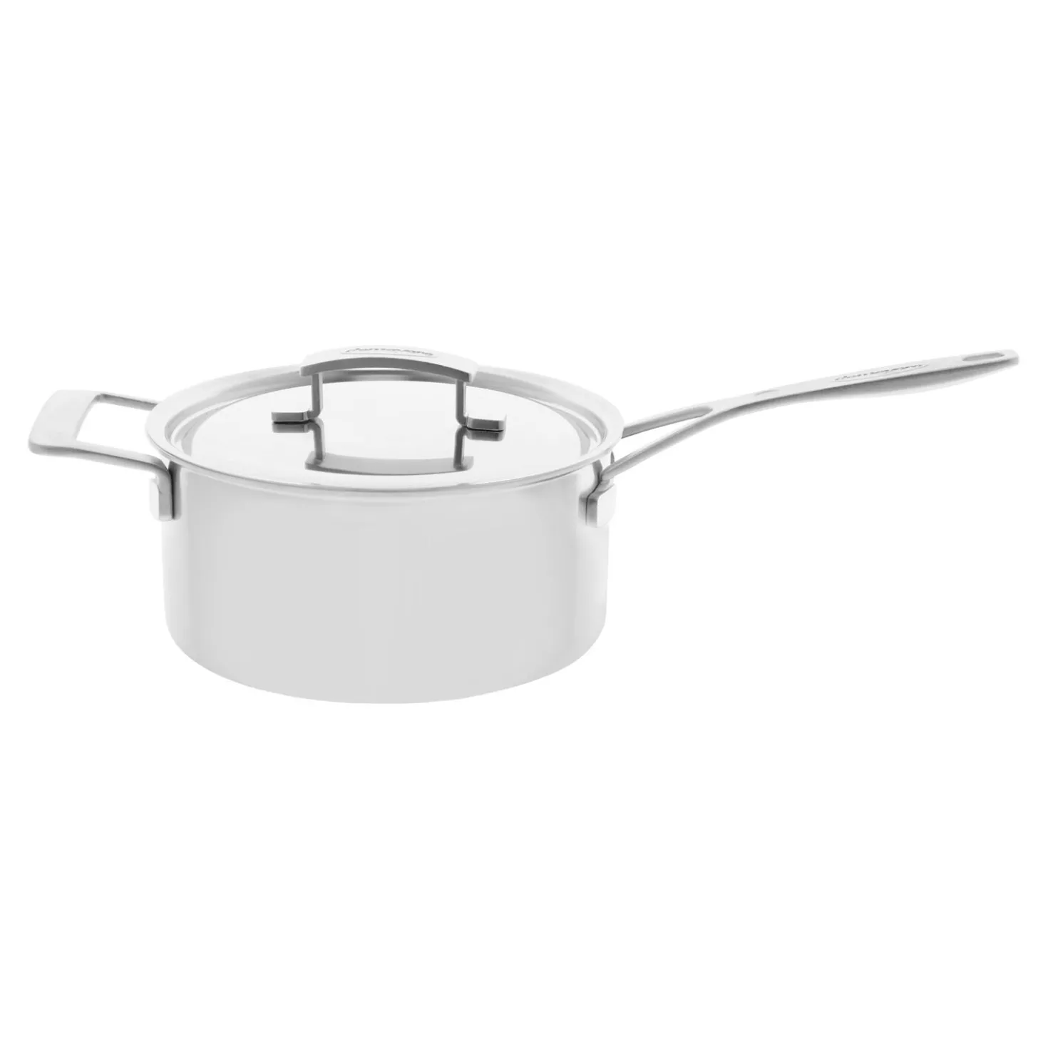 Stieltopf mit Deckel, 22 cm, 18/10 Edelstahl